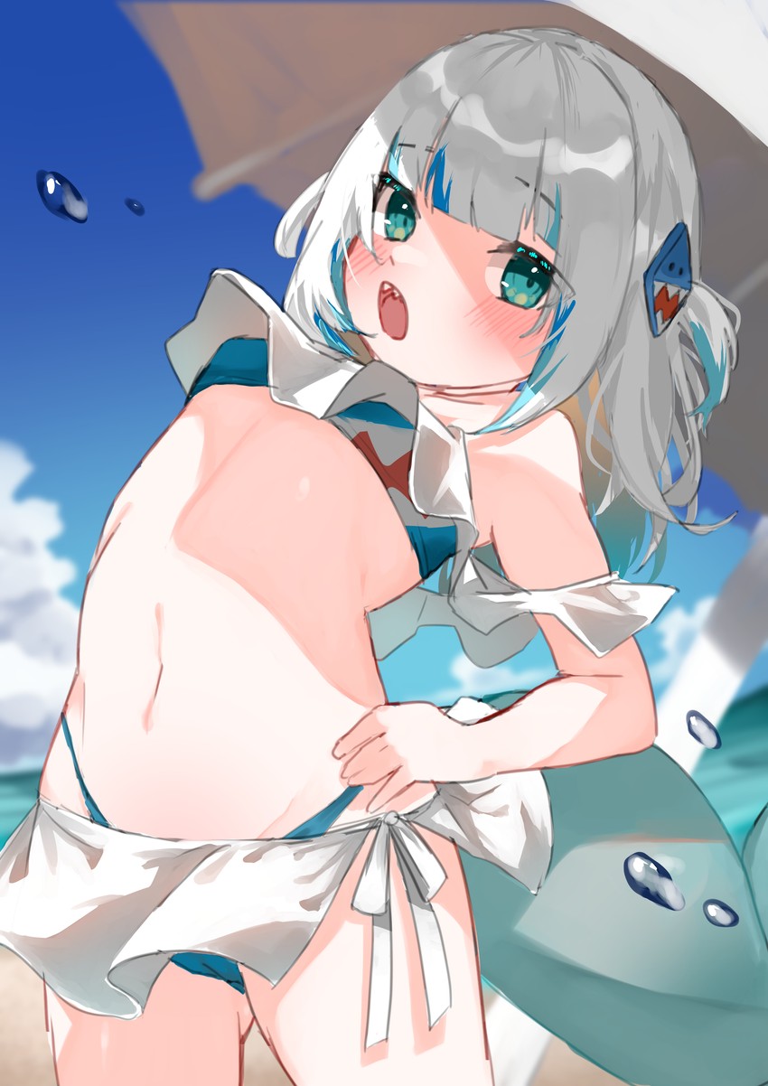 gawr gura (hololive and 1 more) drawn by takeno_omoti