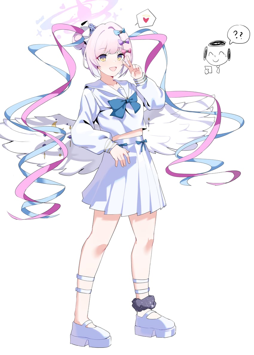 sensei, doodle sensei, mika, and chouzetsusaikawa tenshi-chan (blue archive and 1 more) drawn by plentyofempty
