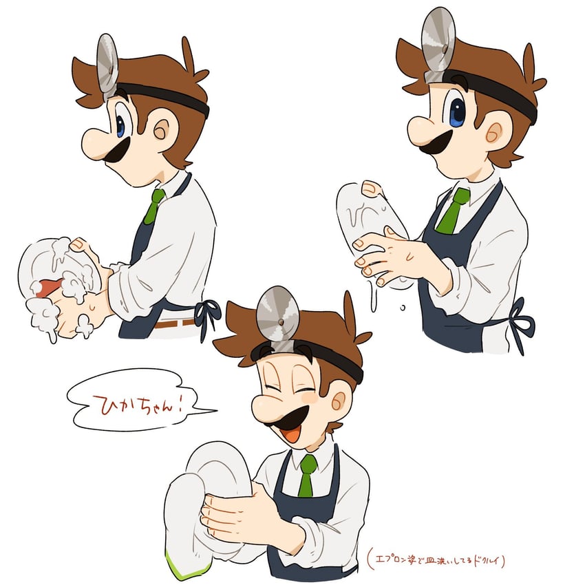 luigi and dr. luigi (mario and 2 more) drawn by mimimi_(mimimim9999)