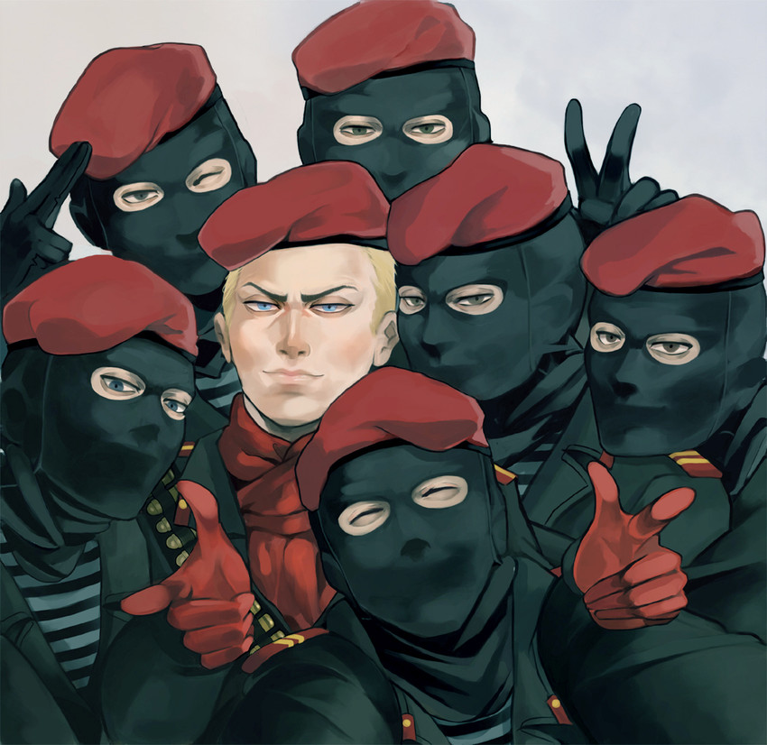 revolver ocelot (metal gear and 2 more) drawn by throttlee