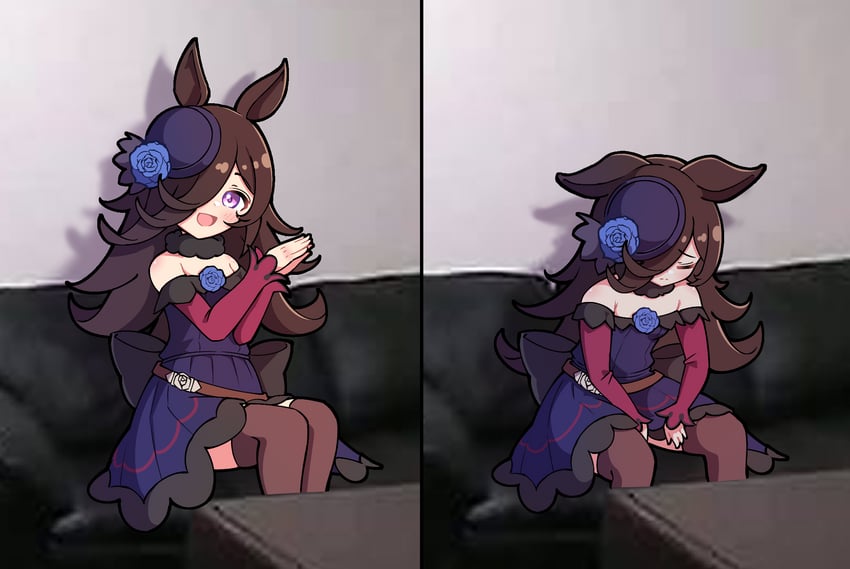rice shower and john f. kennedy (umamusume and 1 more) drawn by shutowl