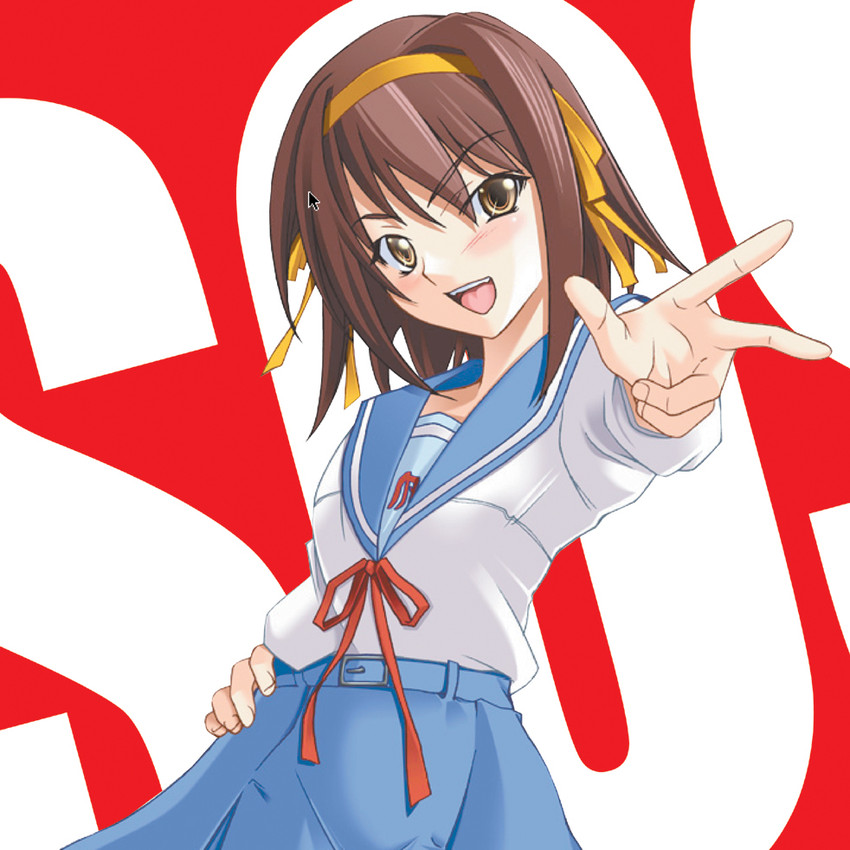 suzumiya haruhi (suzumiya haruhi no yuuutsu) drawn by hozumi_takashi