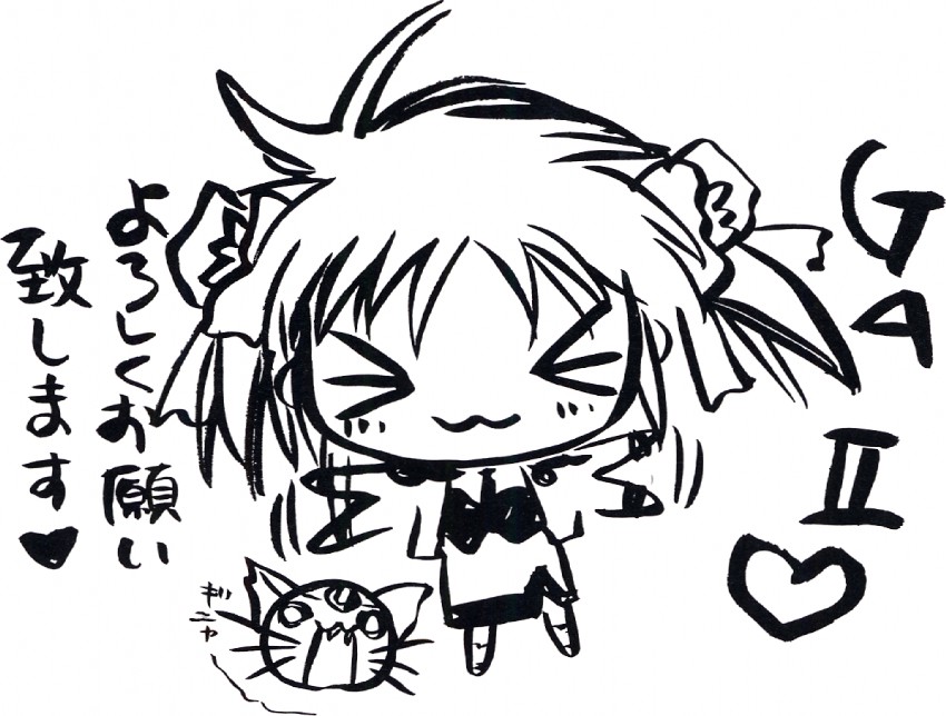 apricot sakuraba and mimolette (galaxy angel and 1 more) drawn by kanan
