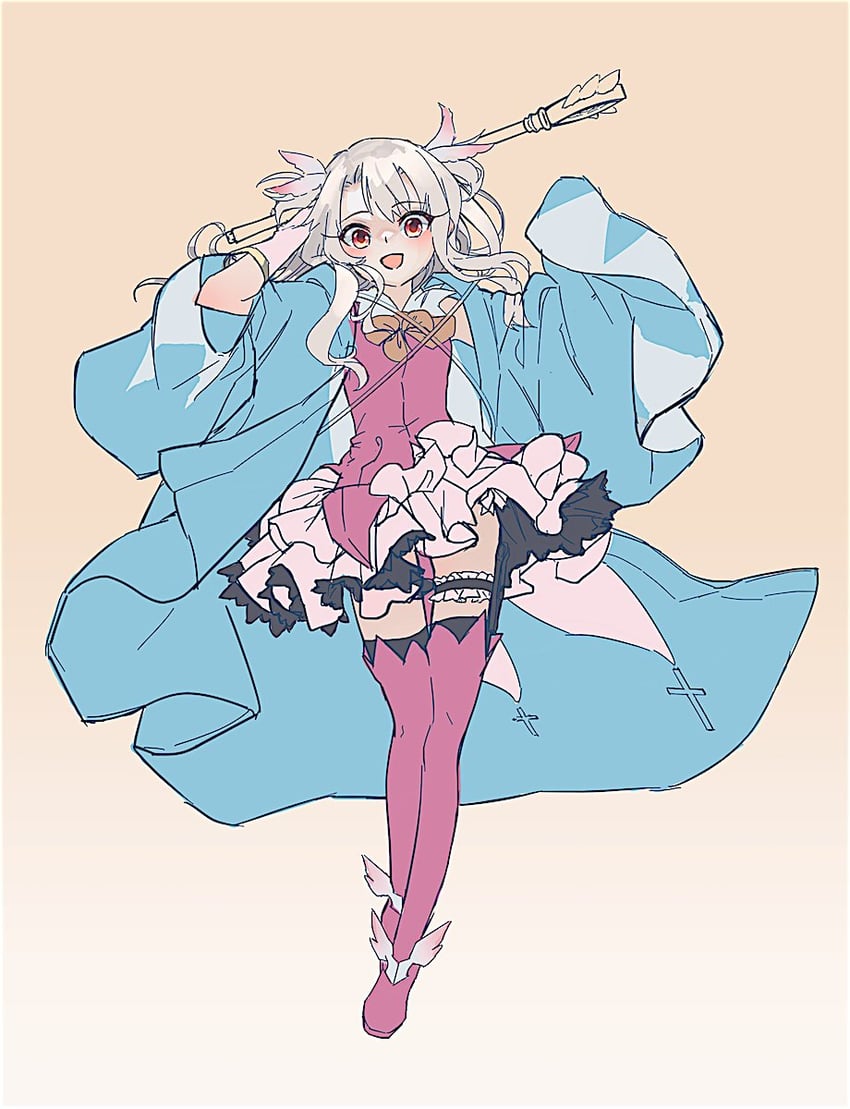 illyasviel von einzbern, prisma illya, and magical ruby (fate and 1 more) drawn by isagiyo