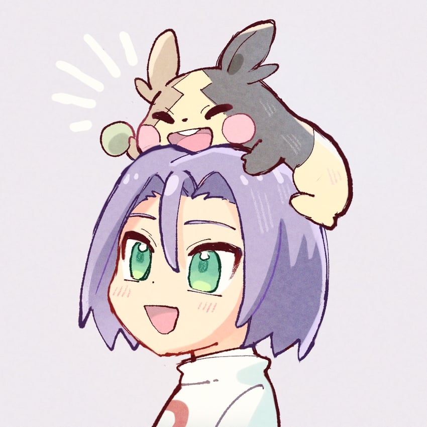 morpeko and james (pokemon and 1 more) drawn by sumicco