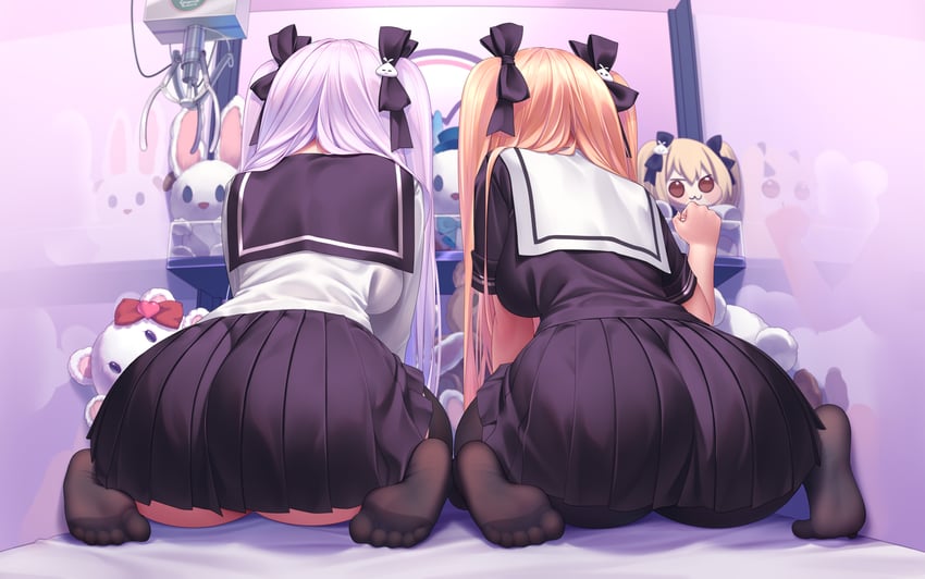 tokisaki mio and tokisaki asaba (original) drawn by niliu_chahui