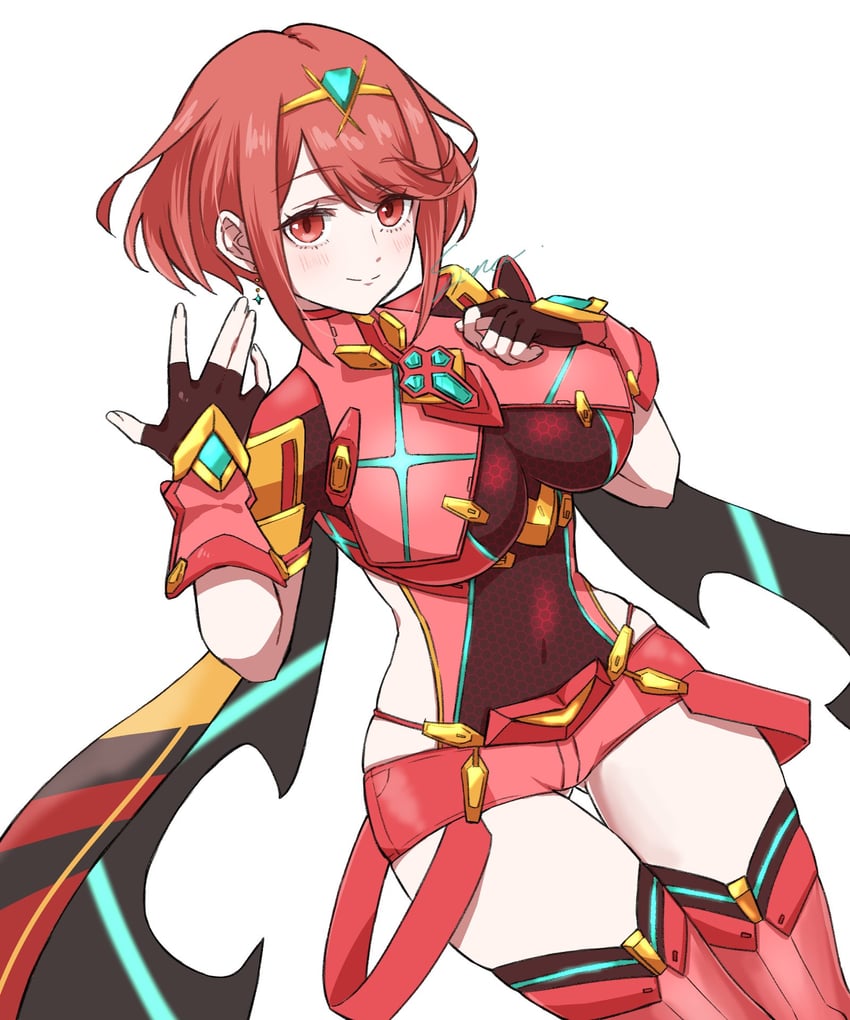 pyra (xenoblade chronicles and 1 more) drawn by aimermermer