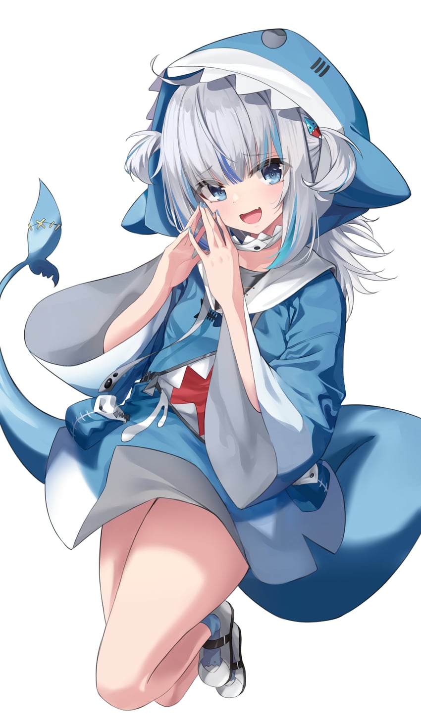 gawr gura (hololive and 1 more) drawn by siisii0630