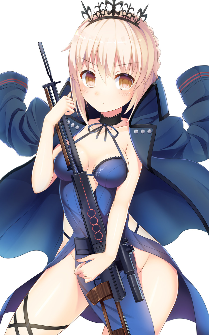 artoria pendragon and saber alter (fate and 1 more) drawn by umitonakai