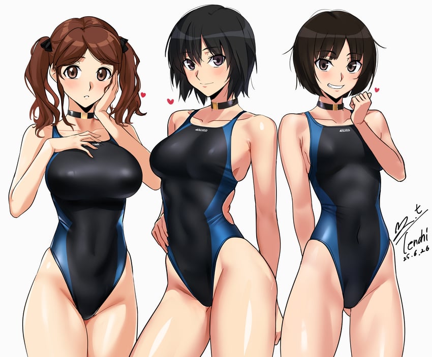 nanasaki ai, tachibana miya, and nakata sae (amagami) drawn by yoo_tenchi