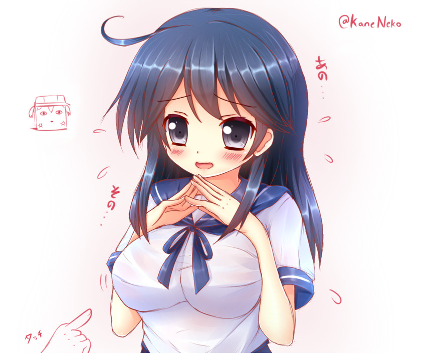 ryuujou and ushio (kantai collection) drawn by kane-neko