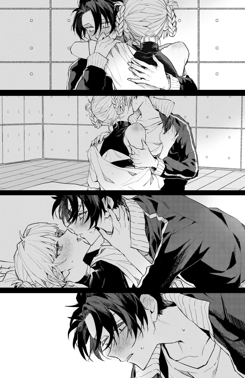nanakusa nazuna and yamori kou (yofukashi no uta) drawn by funa2001