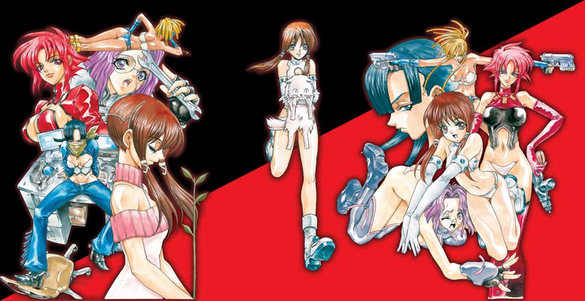mizuki maia, honjou rena, yuu park, gloria, and hayama shizuka (hikari to mizu no daphne)