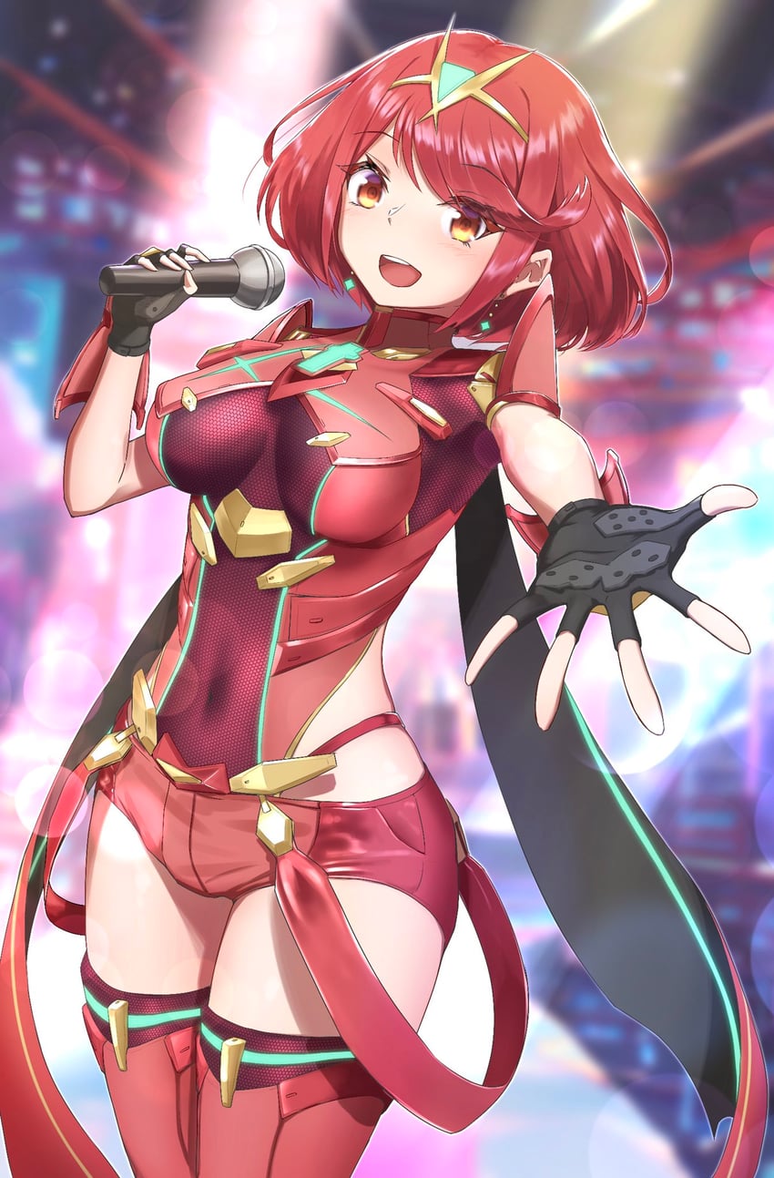 pyra (xenoblade chronicles and 1 more) drawn by sukai_222