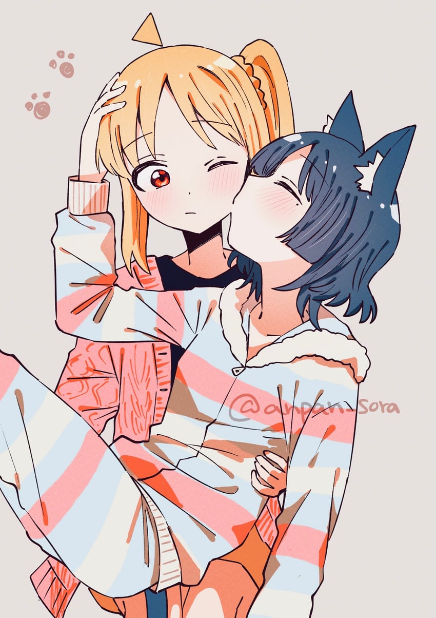 ijichi nijika and yamada ryo (bocchi the rock!) drawn by anpan_sora