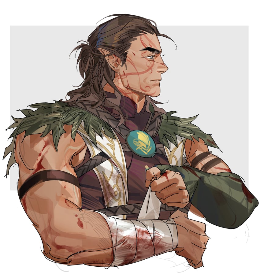 halsin (dungeons & dragons and 2 more) drawn by greensalad350