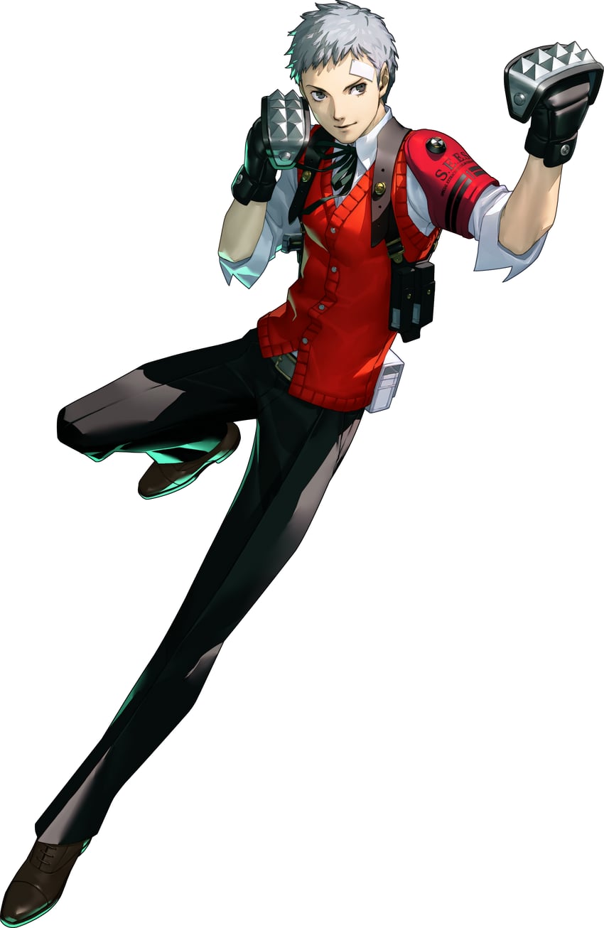 sanada akihiko (persona and 2 more) drawn by soejima_shigenori