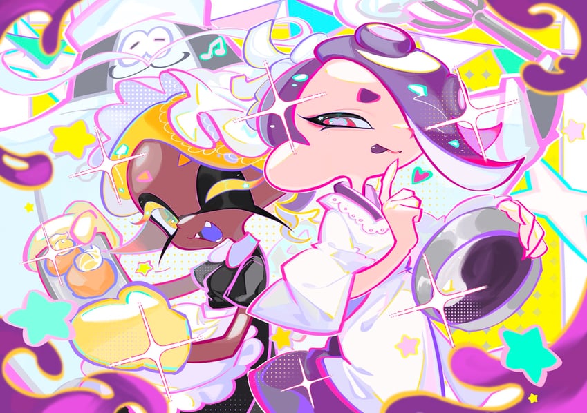 shiver, frye, and big man (splatoon and 1 more) drawn by xiaoyunatie