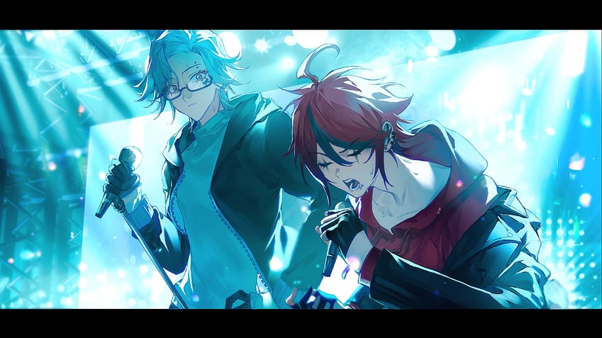 aotsuki eito and sumino takumi (the hundred line -last defense academy- and 1 more) drawn by aizendai