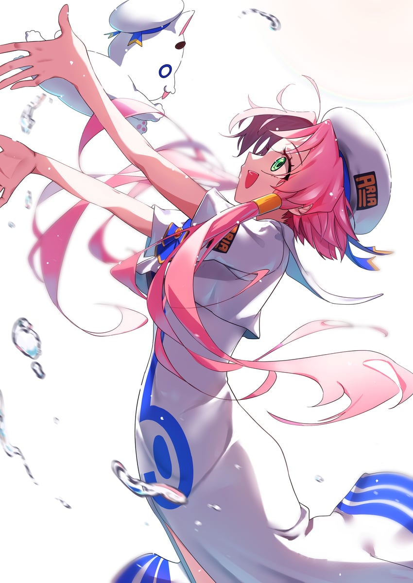 mizunashi akari and aria pokoteng (aria) drawn by ponshu_(ponshuislife)