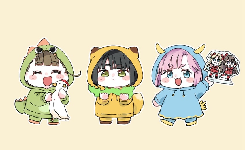 fujishima megumi, osawa rurino, momose ginko, anyoji hime, kachimachi kosuzu, and 2 more (love live! and 1 more) drawn by moso_(expect66)