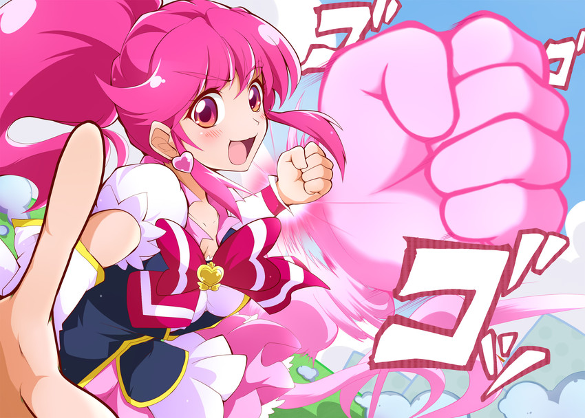 aino megumi and cure lovely (precure and 1 more) drawn by ashita_wa_hitsuji