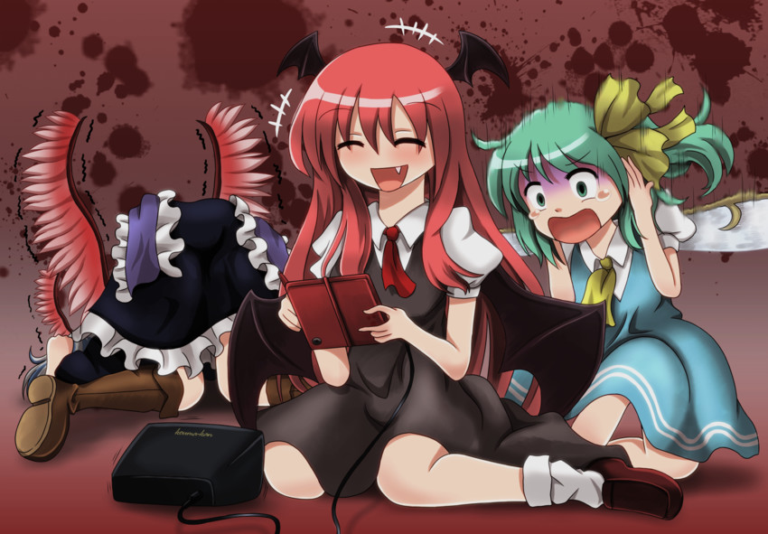 koakuma, daiyousei, and tokiko (touhou) drawn by maru_daizu_(aqua6233)