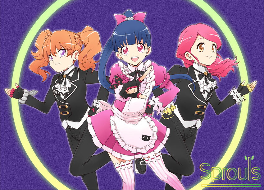miyama reina, ooruri ayami, and jae eun (pretty series and 2 more) drawn by maro_nie