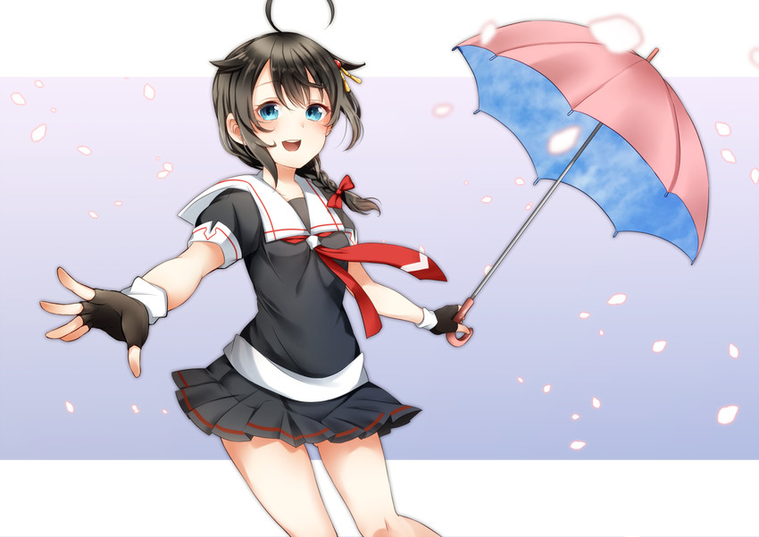shigure and shigure kai ni (kantai collection) drawn by mashiro_aa