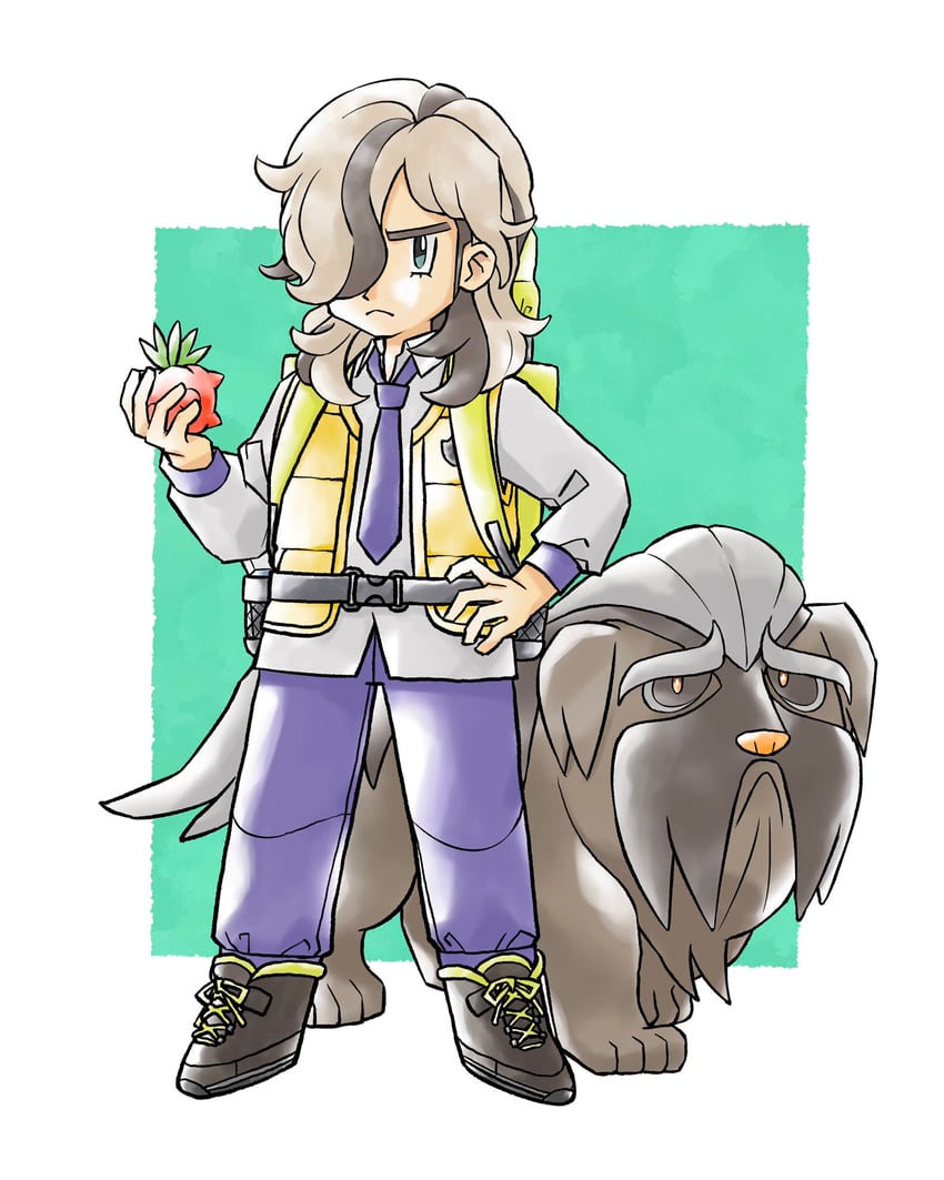arven and mabosstiff (pokemon and 1 more) drawn by door_scope