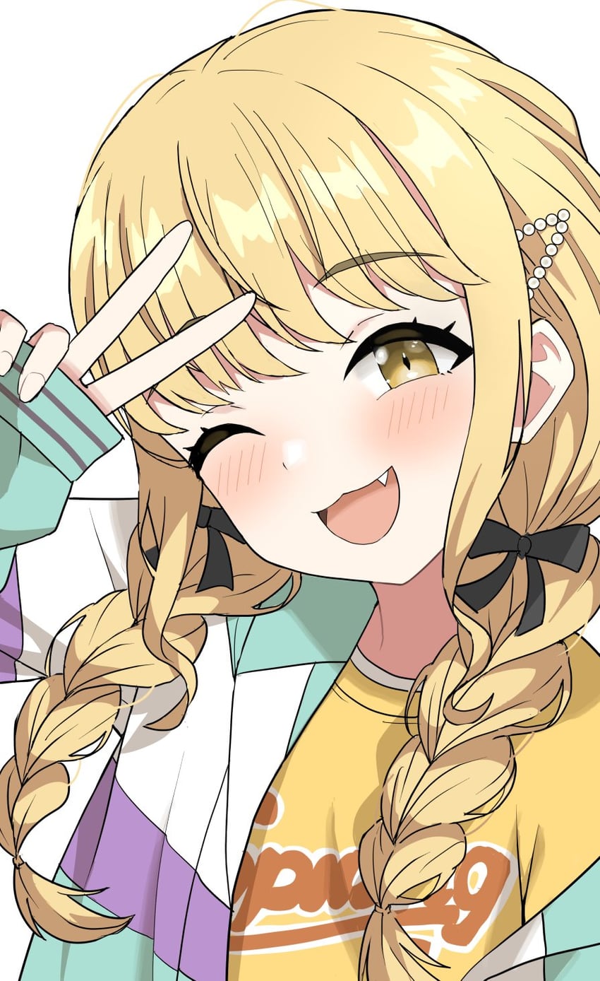 fujita kotone (idolmaster and 1 more) drawn by halulu