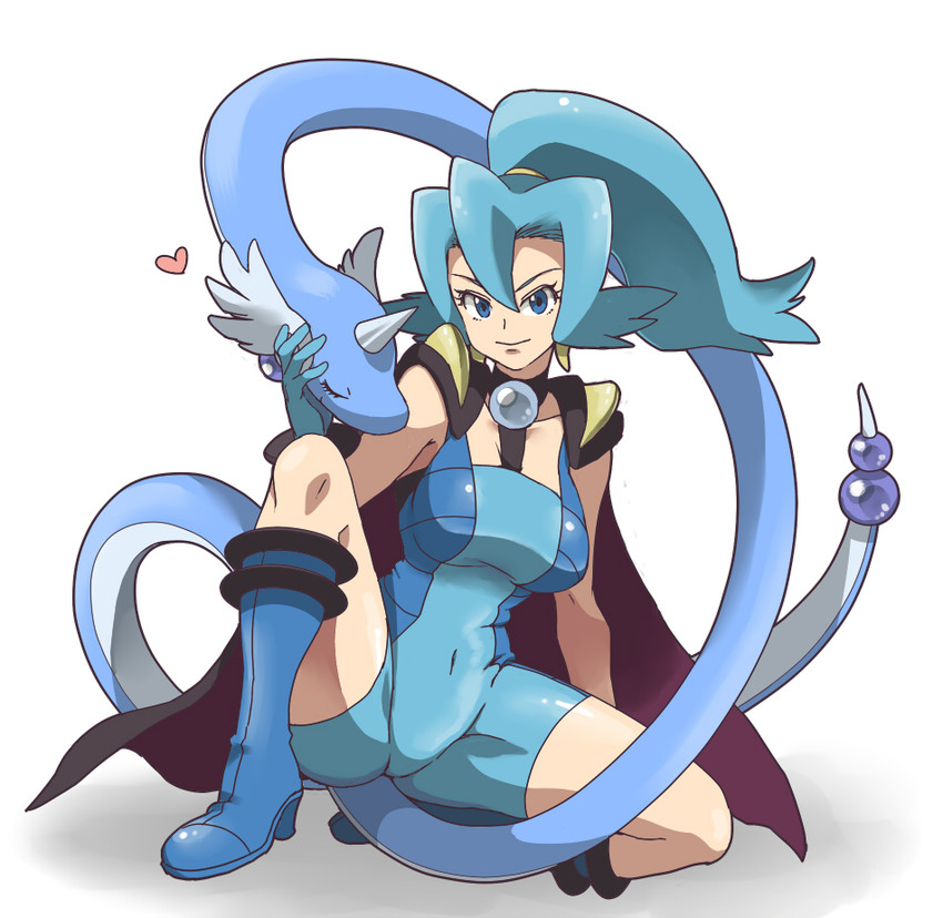 dragonair and clair (pokemon and 1 more) drawn by hukuisan