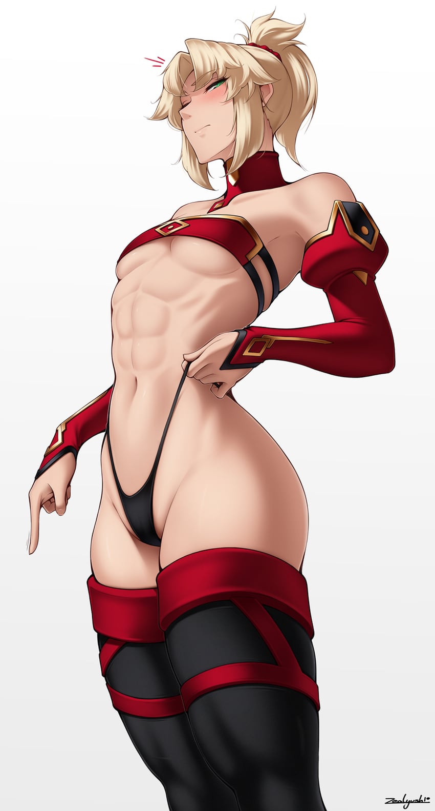 mordred (fate and 2 more) drawn by zealyush