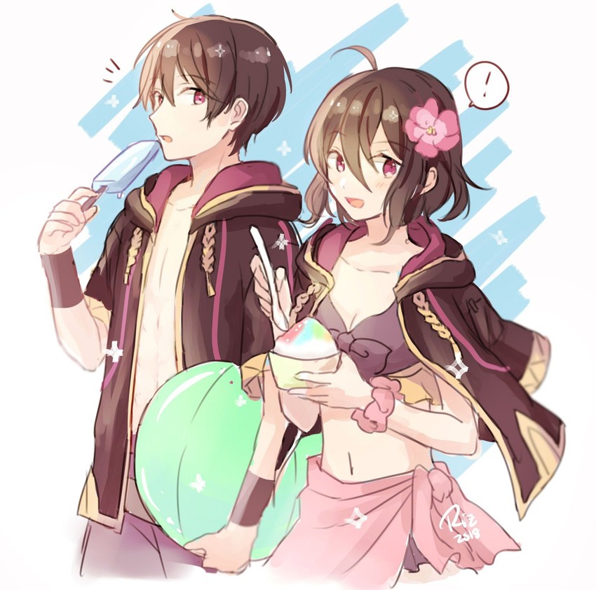 female morgan and male morgan (fire emblem and 2 more) drawn by dinikee