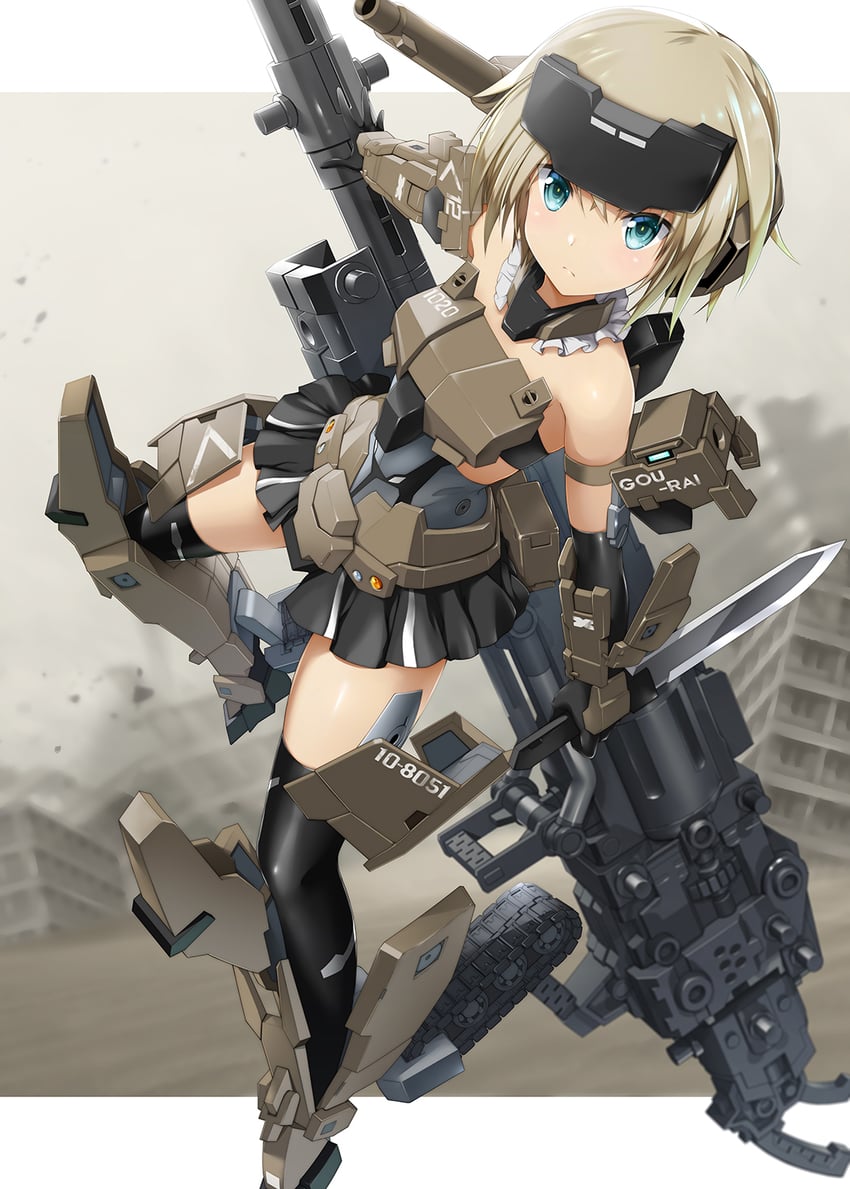 gourai (frame arms girl and 2 more) drawn by zb_(dawn-blue)