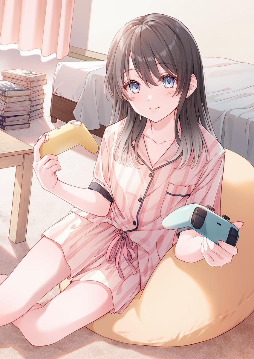 makura koiro (muboubi kawaii pajama sugata no bishoujo to heya de futarikiri) drawn by tadano_yukiko