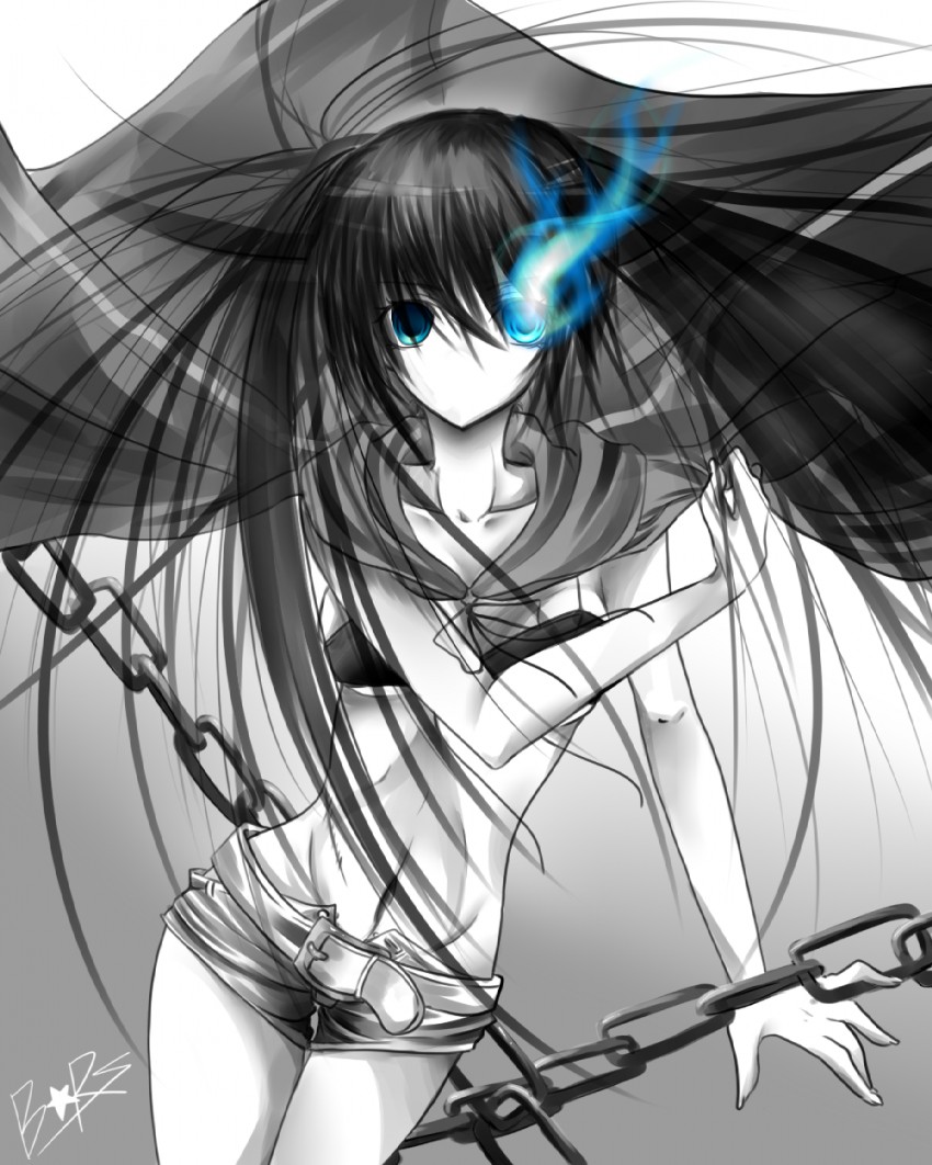black rock shooter (black rock shooter) drawn by sayo_wini