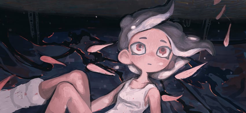 octoling player character, octoling girl, and agent 8 (splatoon and 2 more) drawn by dr_mice