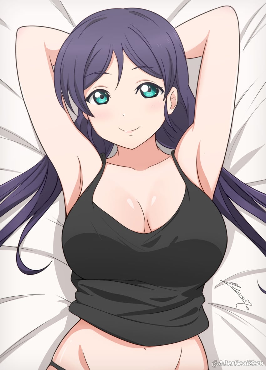 tojo nozomi (love live! and 1 more) drawn by alterrealzero
