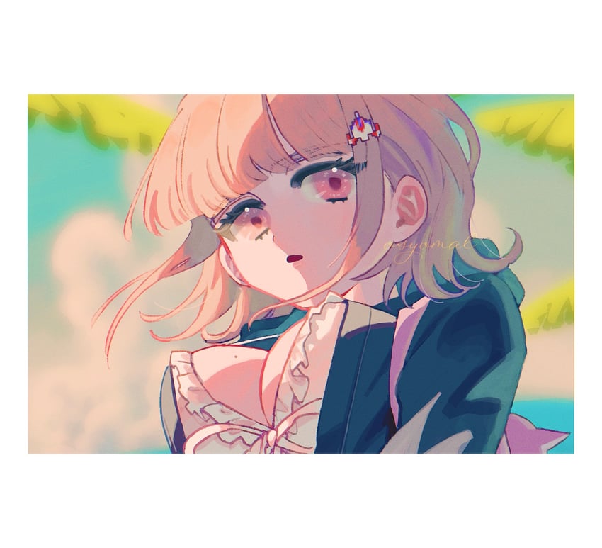 nanami chiaki (danganronpa and 1 more) drawn by shimaya