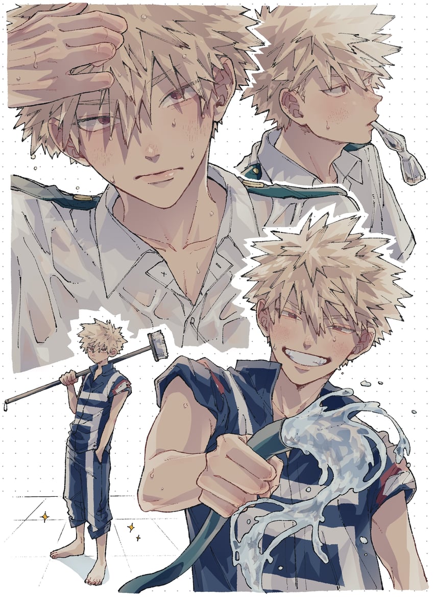 bakugou katsuki (boku no hero academia) drawn by kome_uo