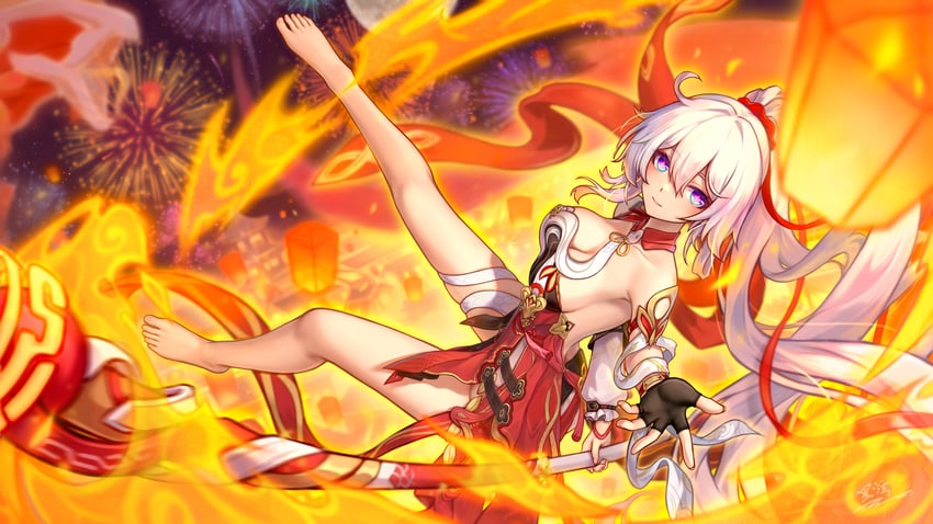kiana kaslana (honkai and 1 more) drawn by yelan_xing_xuan