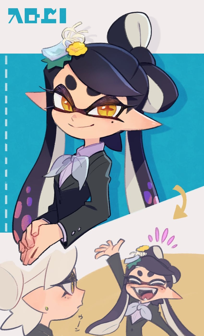marie and callie (splatoon and 1 more) drawn by ukata