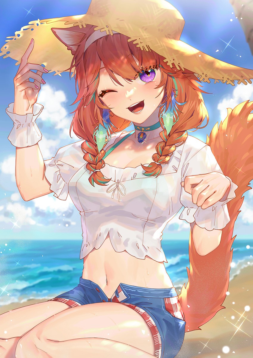 takanashi kiara (hololive and 1 more) drawn by wenz