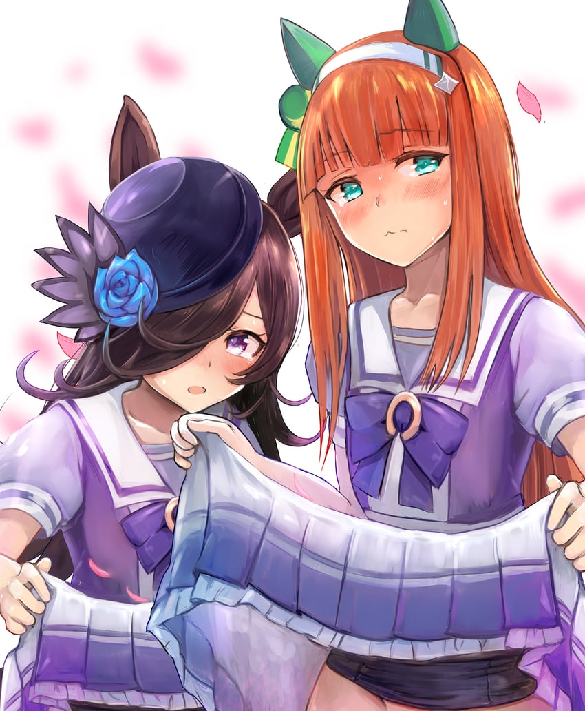 rice shower and silence suzuka (umamusume) drawn by kokoa_ninniku