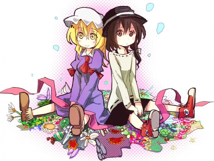 usami renko and maribel hearn (touhou) drawn by shiroshi_(denpa_eshidan)