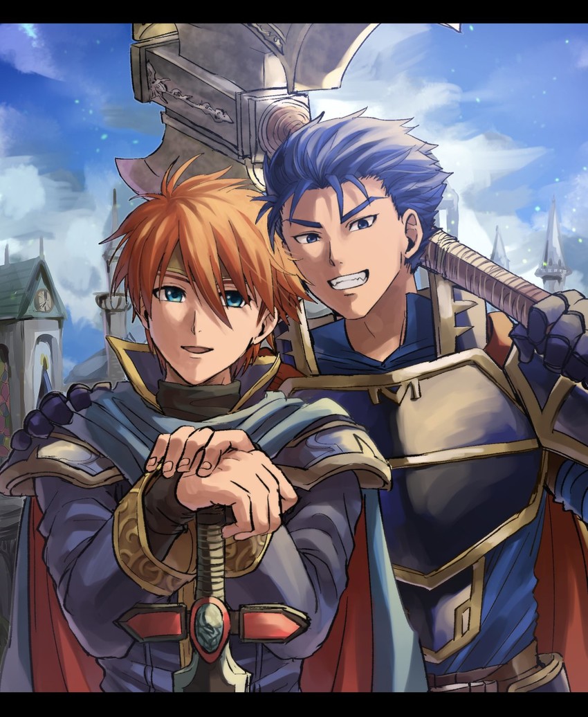 eliwood and hector (fire emblem and 1 more) drawn by kometubu0712
