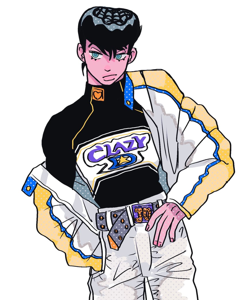 higashikata josuke (jojo no kimyou na bouken and 1 more) drawn by t_0nd