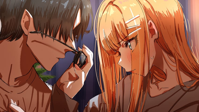 producer and shiun sumika (idolmaster and 1 more) drawn by kasasagi_(futagodori888)