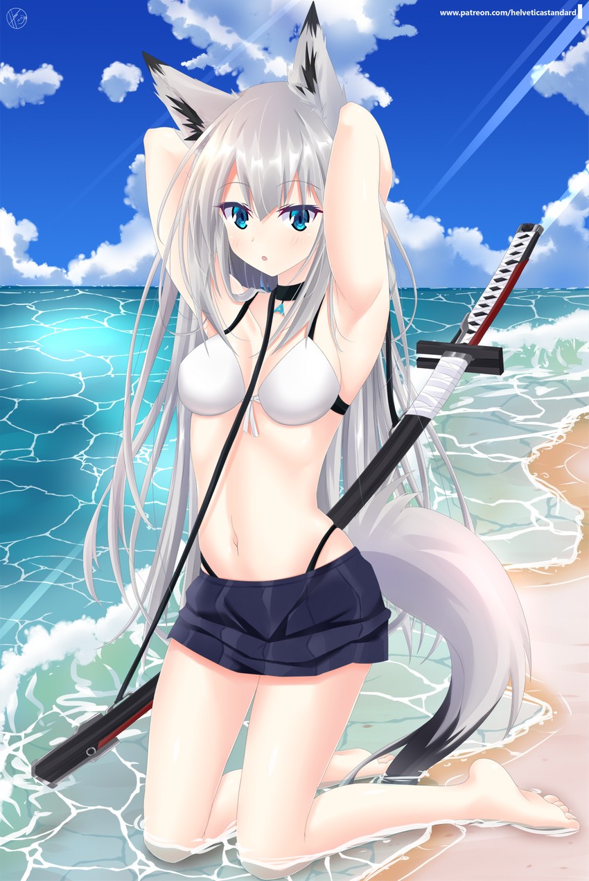 kawakaze (azur lane) drawn by helvetica_std